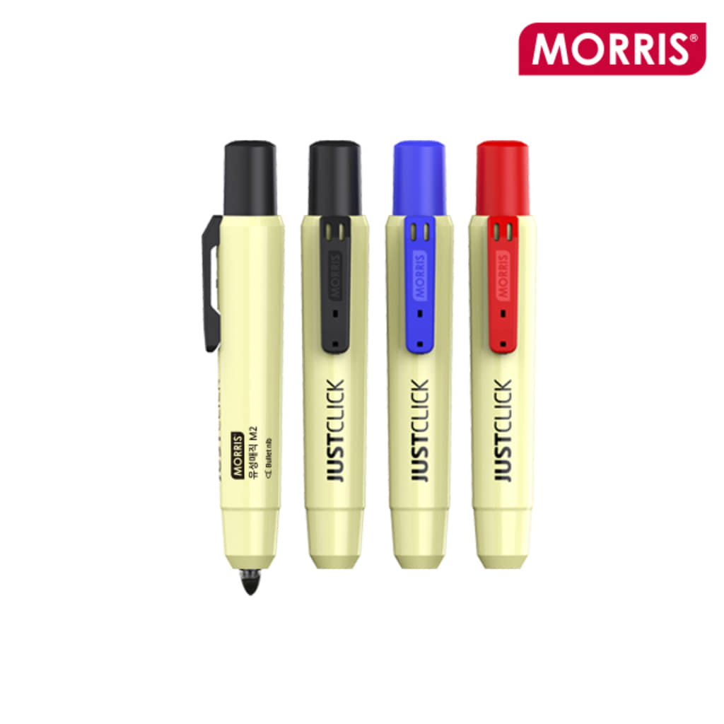 모리스 JUSTCLICK 유성매직 M2 노크식 1박스 12개입 13,110원