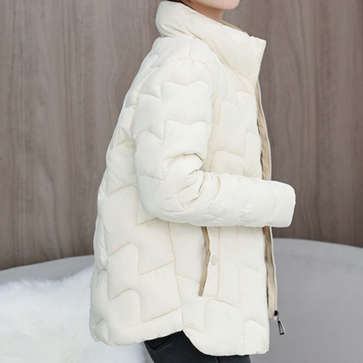 besteffie 여성 겨울 심플 디자인 패딩 재킷 따뜻한 베이직 오리털 간절기점퍼 22,030원