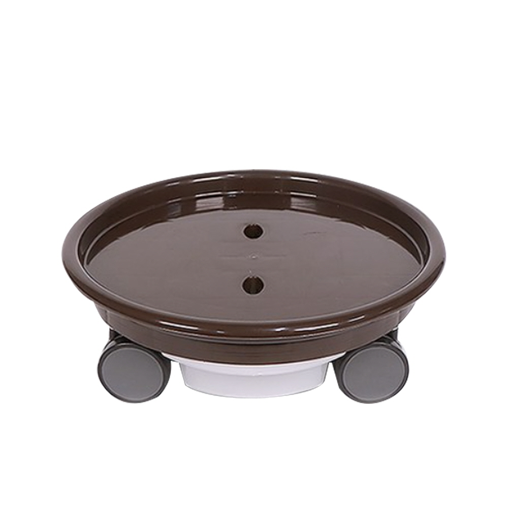 모두다 플라스틱 화분 물받이 받침대 정리대 센스 이동식물받침 원형 6호 옹기색 8,500원