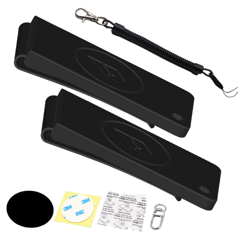 끌린다 가방 옷 손목 핸드폰 자석 거치대 다용도 클립형 (+안전줄 1개 포함), 2개 19,360원