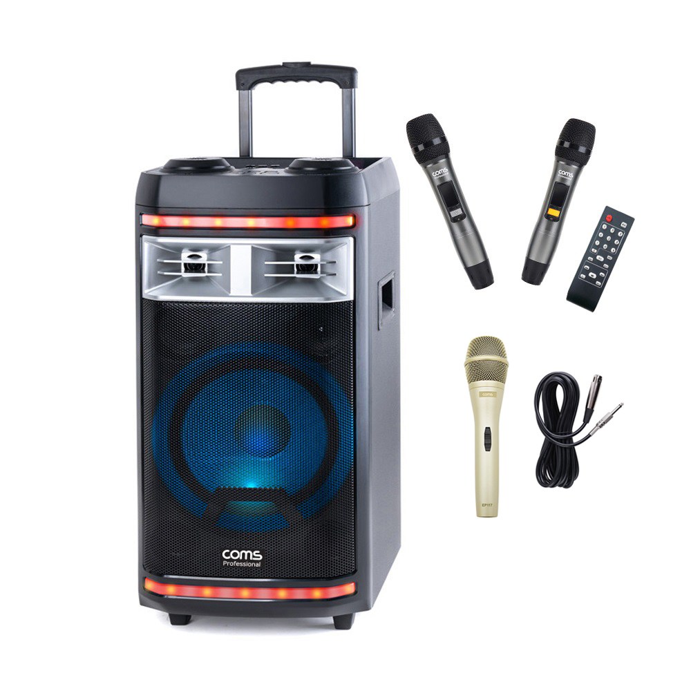 컴스 휴대용 블루투스 버스킹 앰프 Pro CR400P, CR400PBS7(유선 금색마이크 증정), 혼합 319,800원