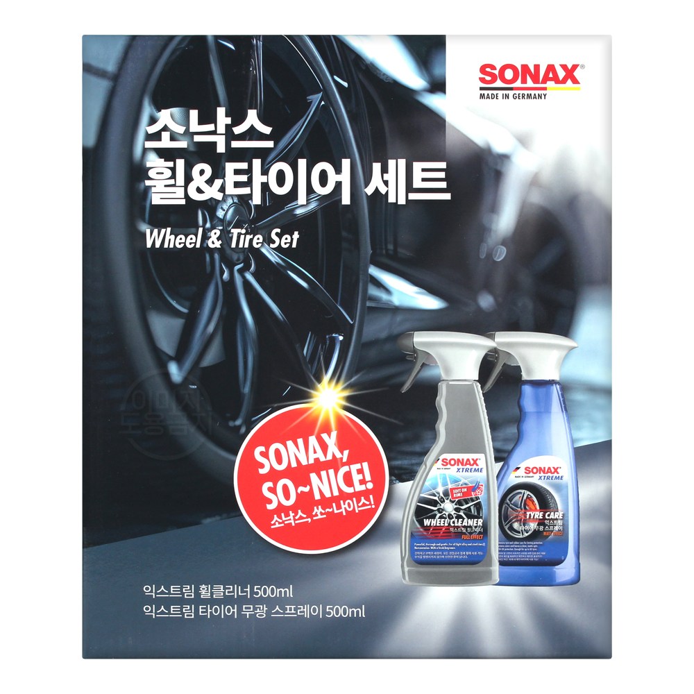 소낙스 익스트림 휠클리너 타이어 무광스프레이 세트 철분제거제 500ml 28,500원
