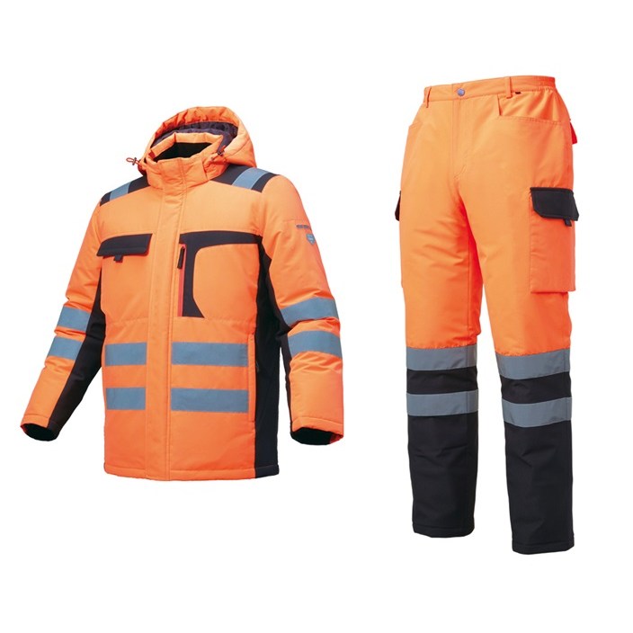 지벤 겨울 형광색 패딩작업복세트 발열방수 ZB-JP2057 44,000원