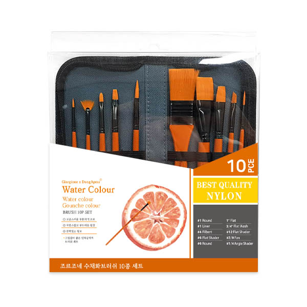 조르조네 수채화 브러쉬 붓 + 파우치 세트 12,520원