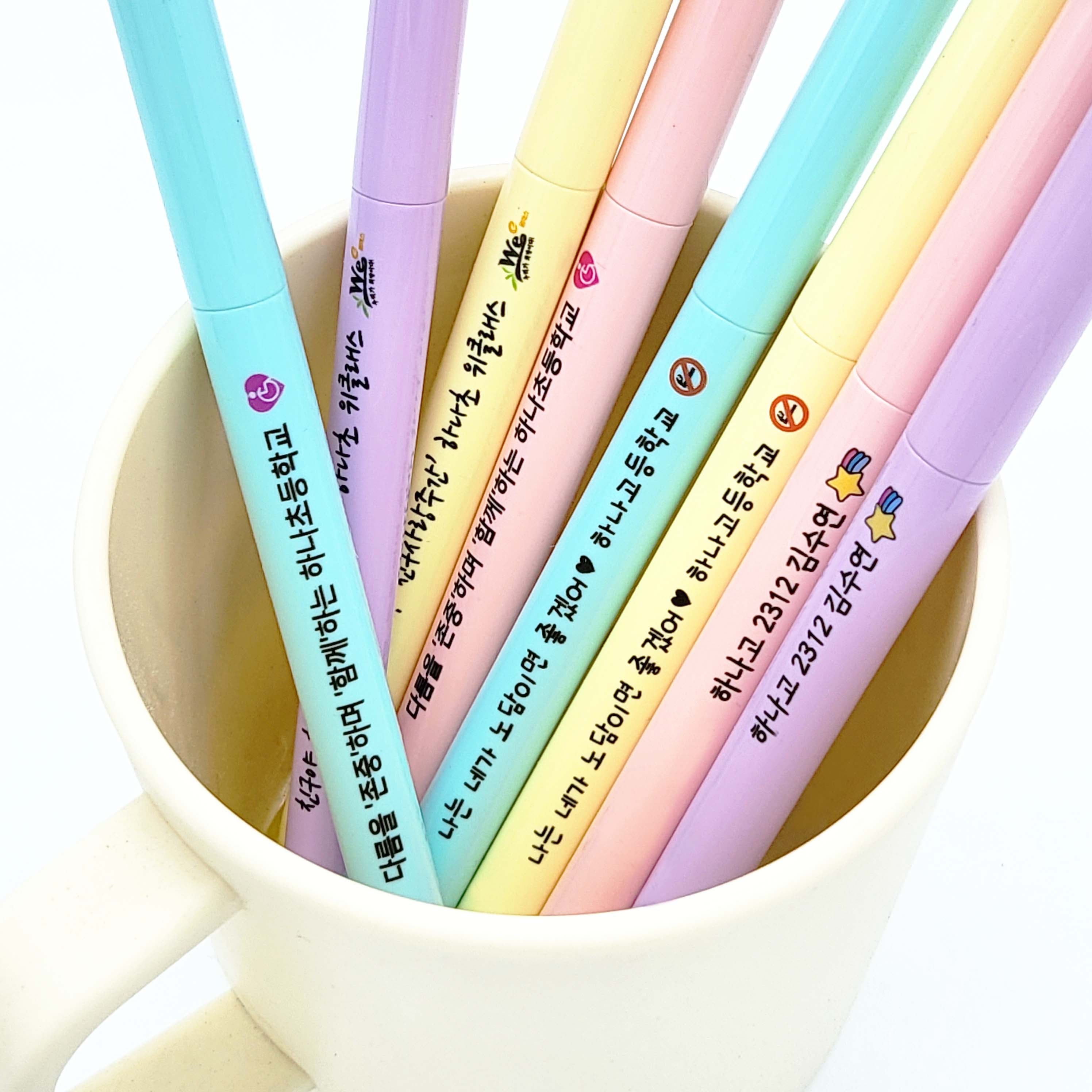 [네임볼펜36자루] 파스텔 볼펜세트 컬러랜덤 주문제작 문구 인쇄 각인, 50개, 별 32,900원