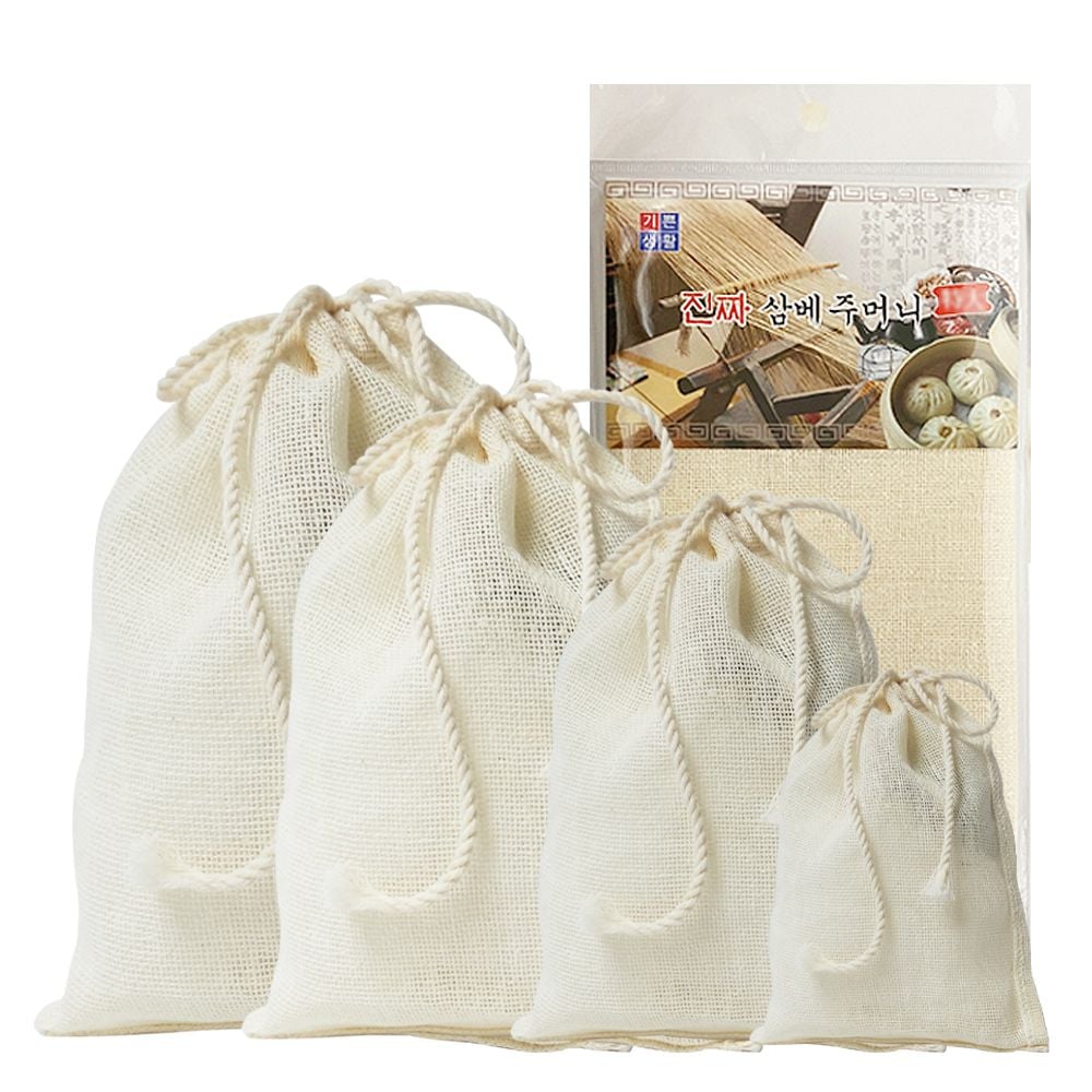국산 진짜 천연 삼베 주머니 특대형(36x56) 10p 978+30545QV 81,530원