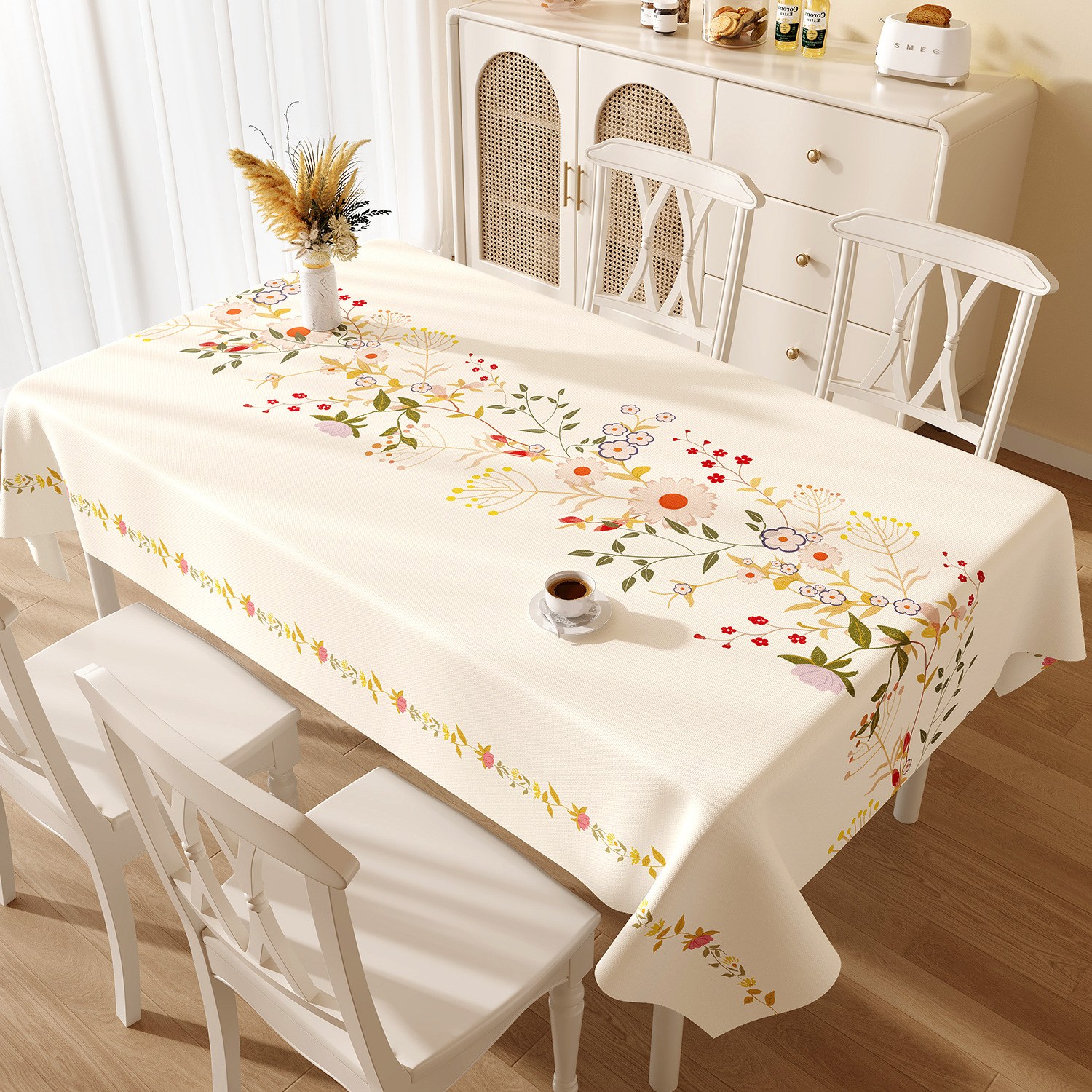 럭셔리 자수 디자인 PVC 방수 방오 식탁보 22,900원