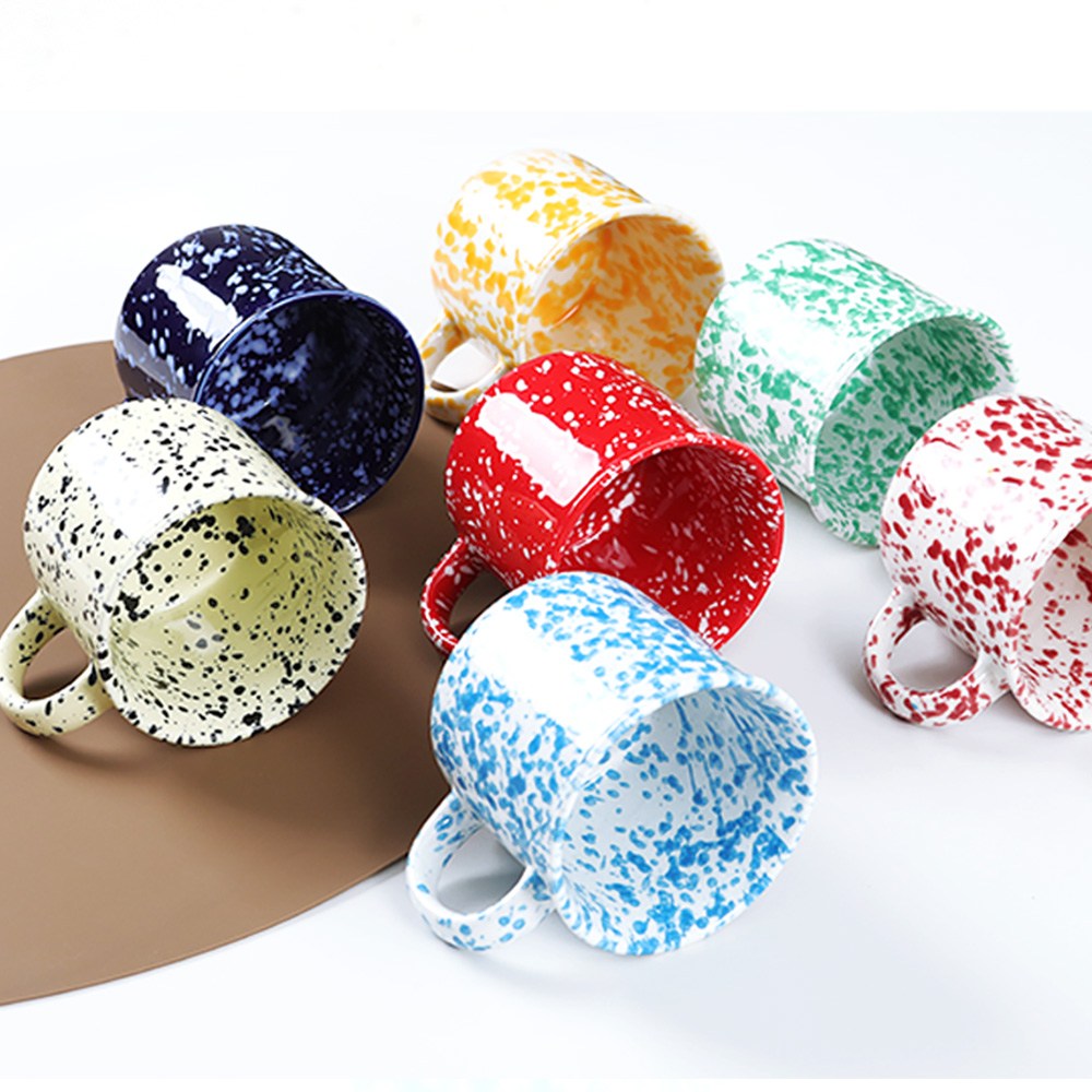 로얄 에식스 스탠다드 머그 도자기 점박이 컵 홈카페, 로얄에식스 퓨어그린, 1개 7,900원