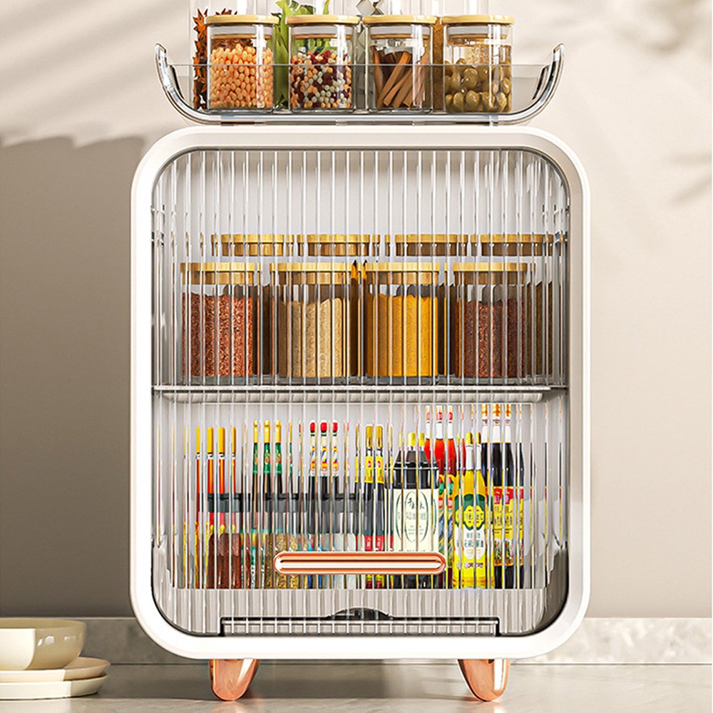 HK.sell 브루 플립탑 도어 주방 수납장 홈카페 진열장, 화이트, 1개 38,800원