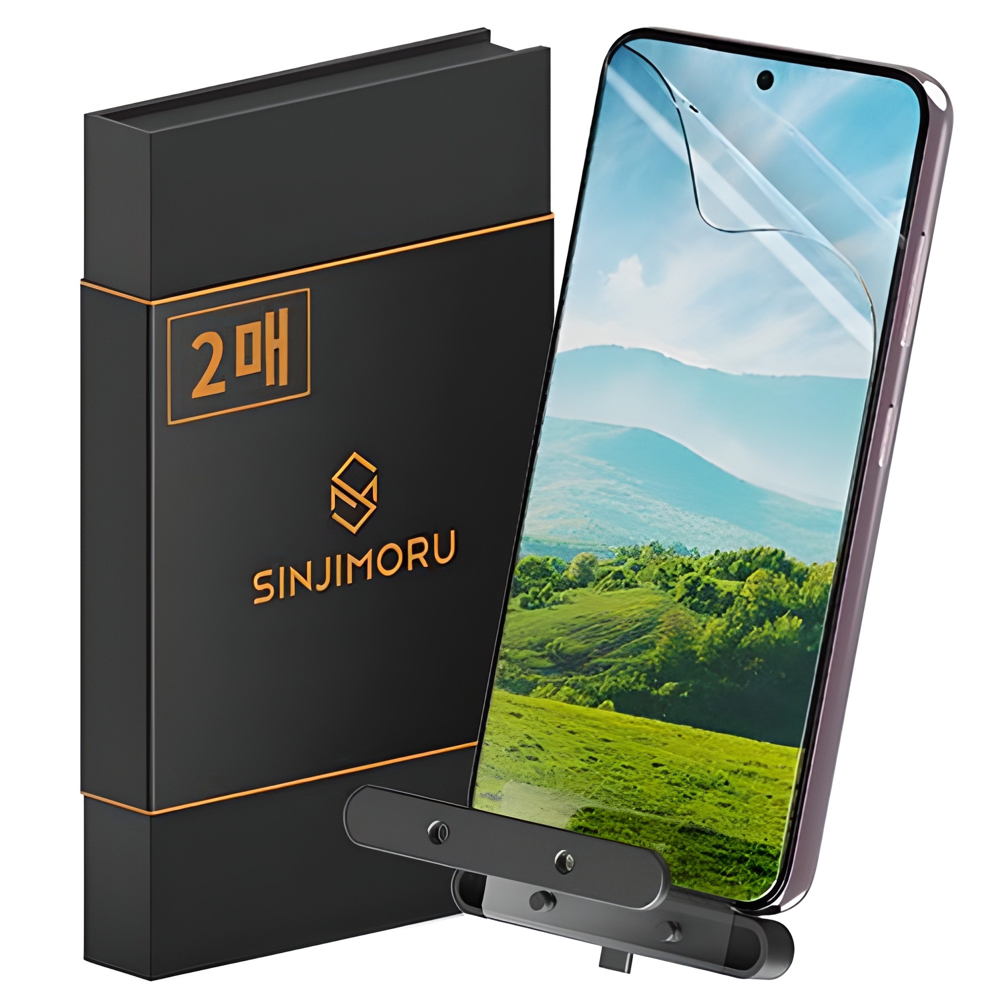 신지모루 쉬운부착 PET 풀커버 복원 휴대폰 액정보호필름 2p 세트 6,930원
