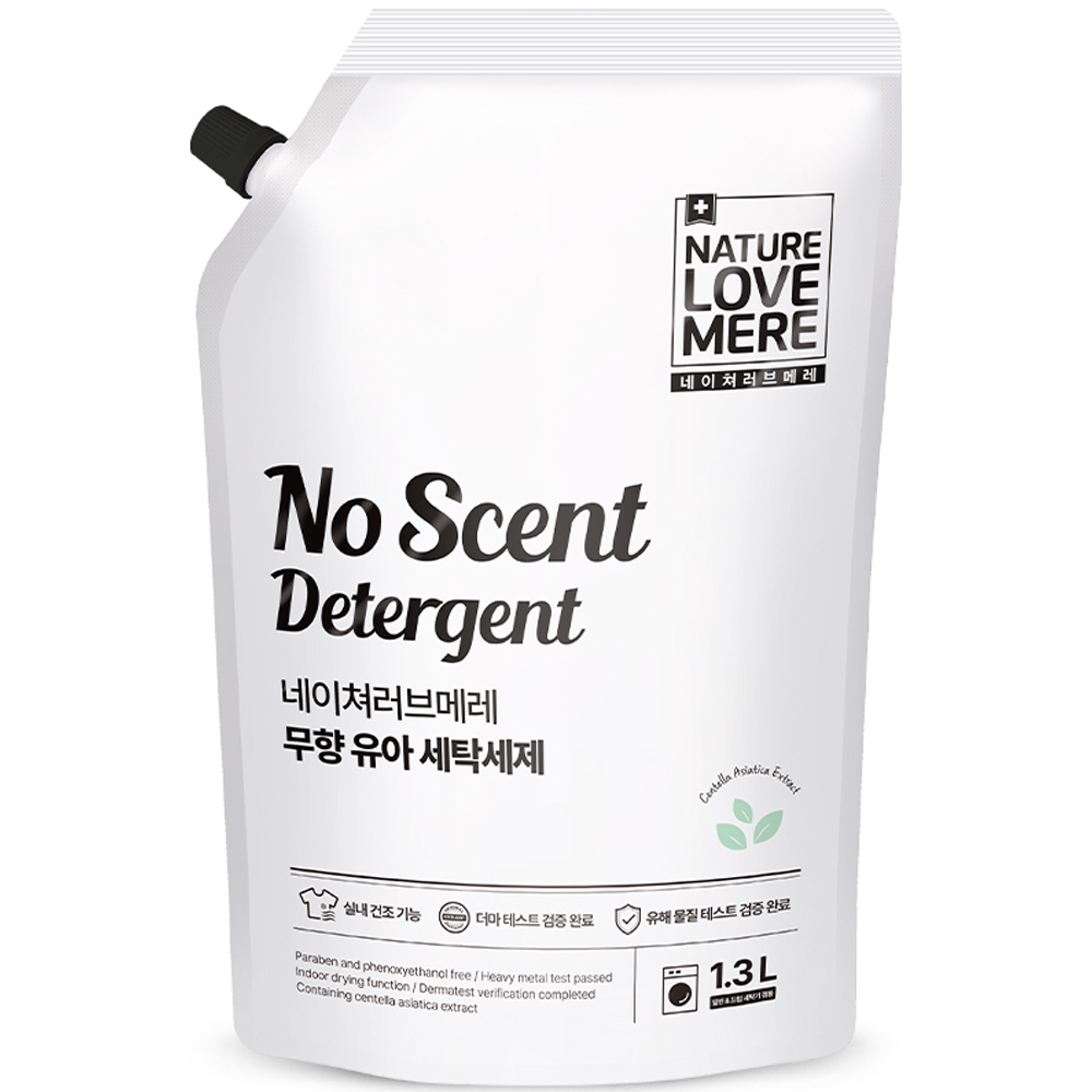 네이쳐러브메레 무향 세탁 유아세제, 1.3L, 1개 8,250원