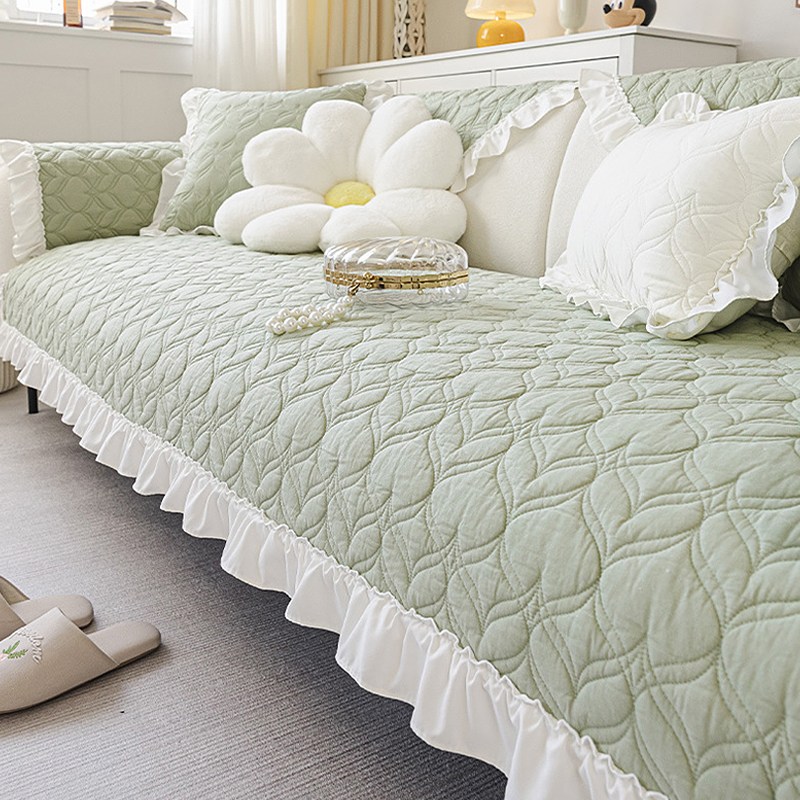 사계절용 프릴 순면 퀼트 쇼파패드 3인용 4인용 34,000원