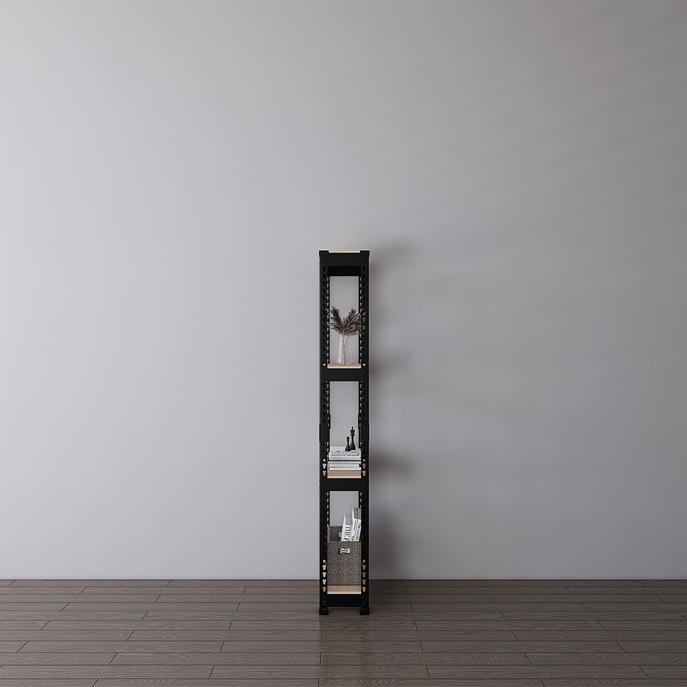 스피드랙 국내 제조 슬림형 무볼트 철제 틈새 선반, 블랙, 4단 87,050원