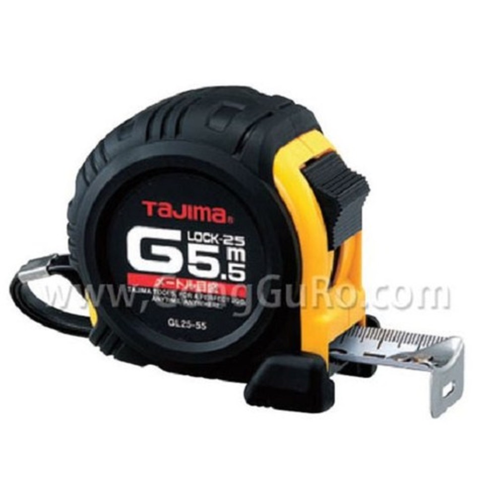 타지마 고무그립 줄자 GL25-55 5.5M 고무피복 G그립 자동 락줄자, 1개 19,800원