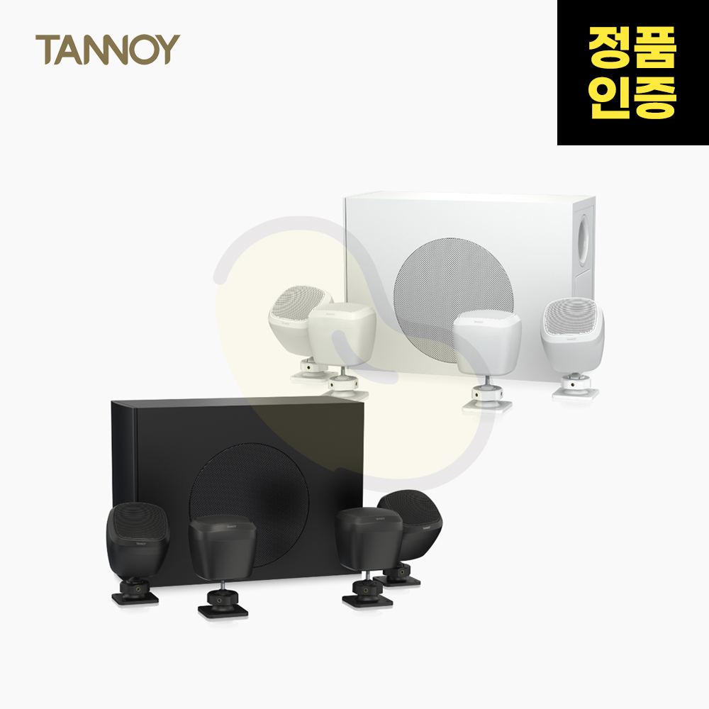 TANNOY(탄노이) SAT SUB 4PACK 상업매장용 패시브 스피커 세트, 블랙 1,600,000원