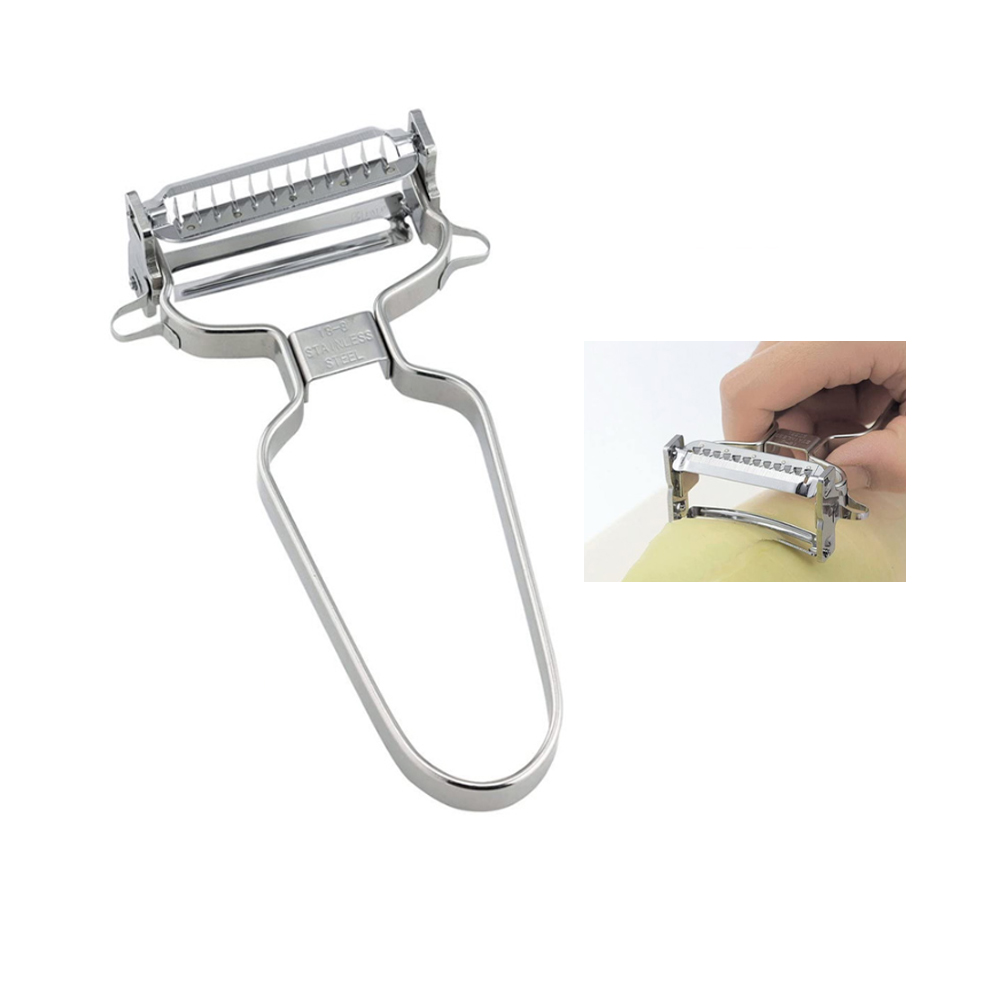 시모무라 스탠 양면 채칼 스텐 슬라이서 무 당근 과일 필러 감자칼 22,000원