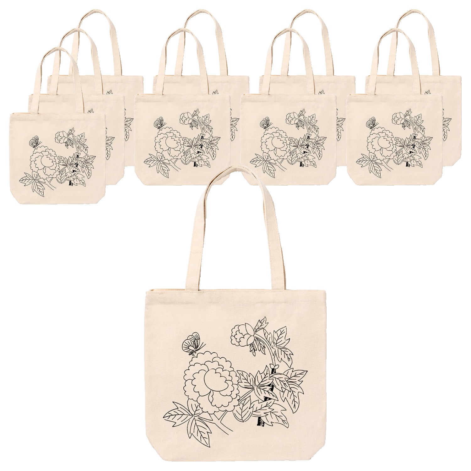 민화샵 에코백 만들기 모란 UDPFB0013 30,400원