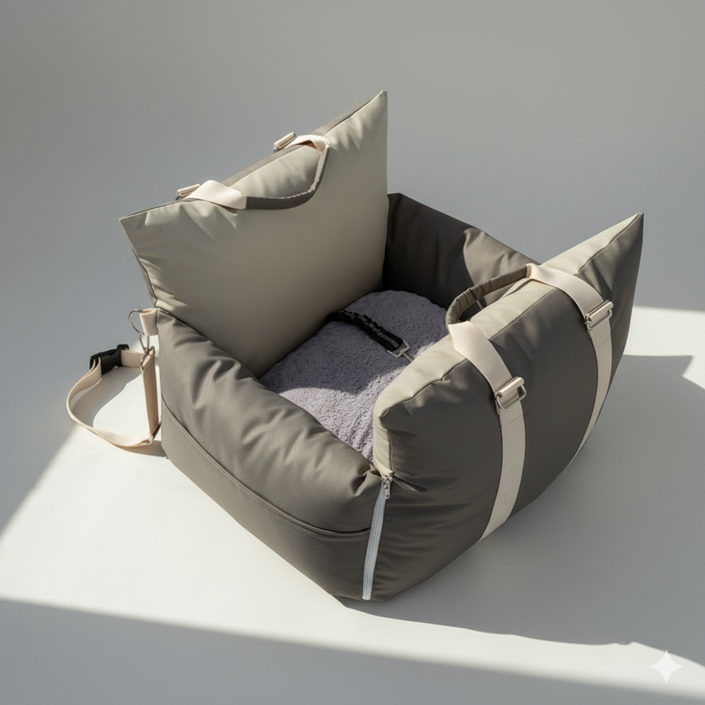 강아지 카시트 탈부착 가능 기계세탁 용이세탁 차량용 강아지 매트, 1개, 짙은 회색 61,800원