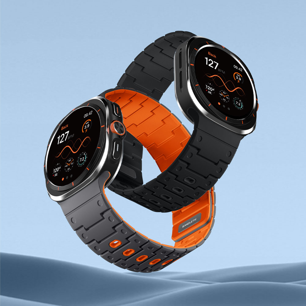 밴들레틱 갤럭시워치 울트라 큐브 마그네틱 스포츠 스트랩 밴드 시계줄, 1개, 블랙 32,000원