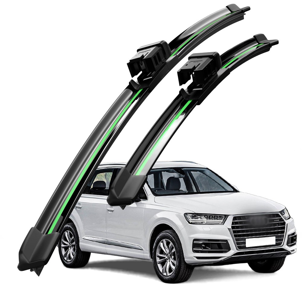 호환 아우디 Q7(4M) 2016-2025 (35TDI/45TDI/45TFSI) 와이퍼 초발수 저소음 자국 없음 전면 와이퍼 블레이드 2종 세트, Q7(4M) 2016-2025 28,600원
