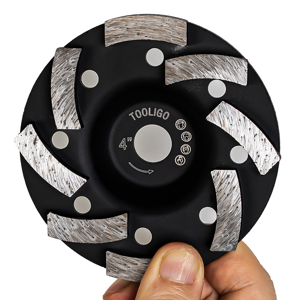 툴리고 다이아몬드 평컵 휠 그라인더날 4인치 100mm 바닥 연마, 3개 15,900원