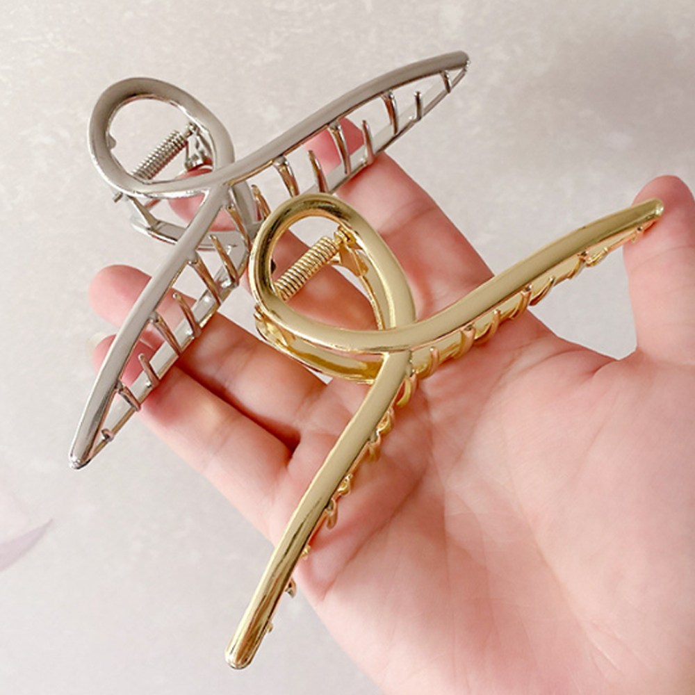 티아나 숱많은 머리 집게핀 빅사이즈 메탈 꼬임 집게 머리핀 2개 11,100원