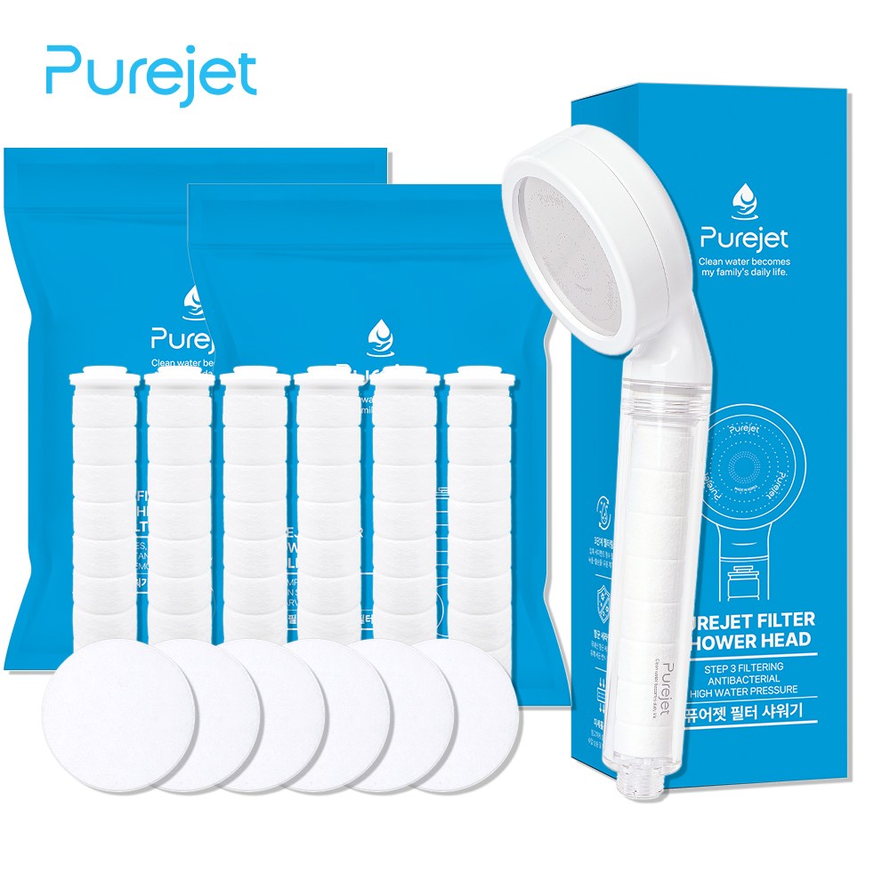 퓨어젯 필터 샤워기 1년세트 [샤워기1+필터2팩] 31,800원