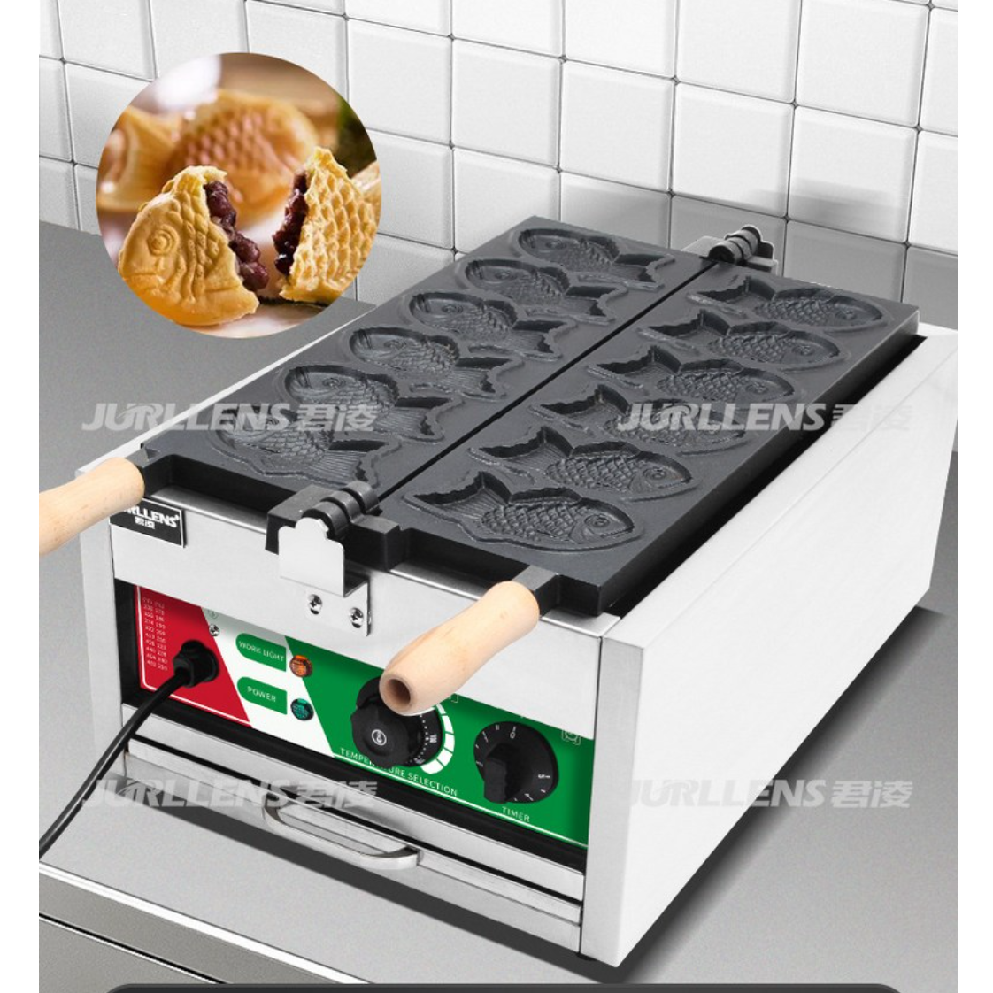 가정용 업소용 전기 붕어빵 기계 6구 (한국형코드 관부가세 포함) 189,000원