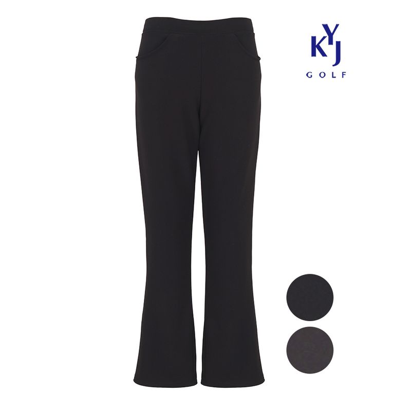 김영주골프 봄가을 겨울기모 2종 심플밴드 슬림 부츠컷 데일리 여성 밴딩 팬츠 DPWLSL11 23,270원