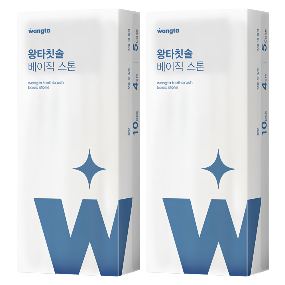 왕타 베이직 스톤 칫솔 세트, 10개입, 2개 31,200원