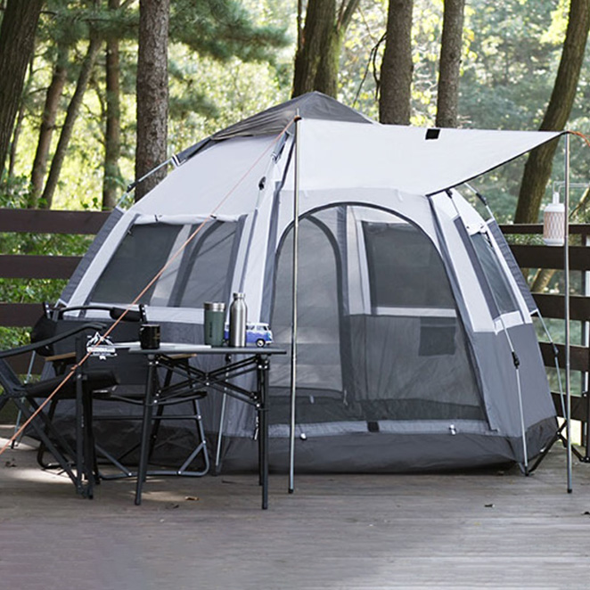 어반캠퍼 원터치 육각 텐트, 알파인화이트, 5-6인 102,090원