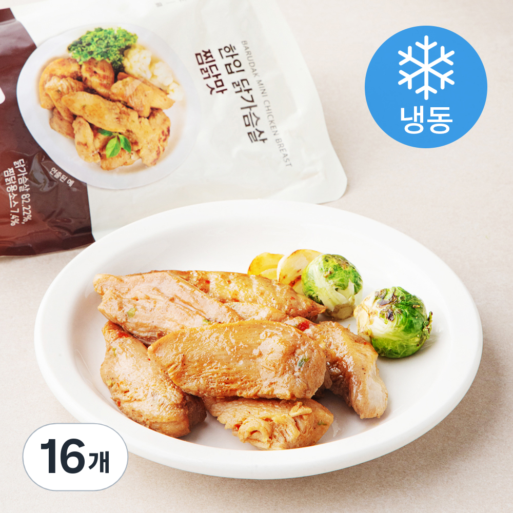 [로켓프레시] 바르닭 한입 닭가슴살 찜닭맛 (냉동), 100g, 1개입, 16개 44,400원