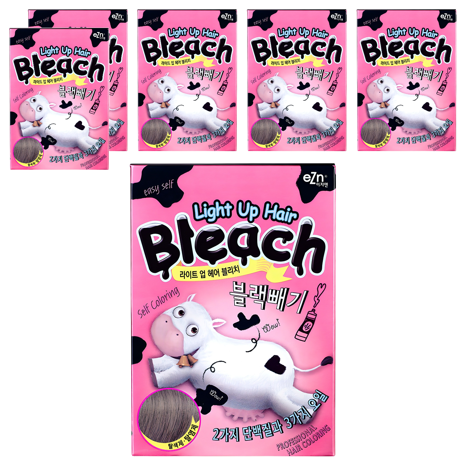 eZn 라이트업 헤어블리치 블랙빼기 탈색제, 6개 53,400원