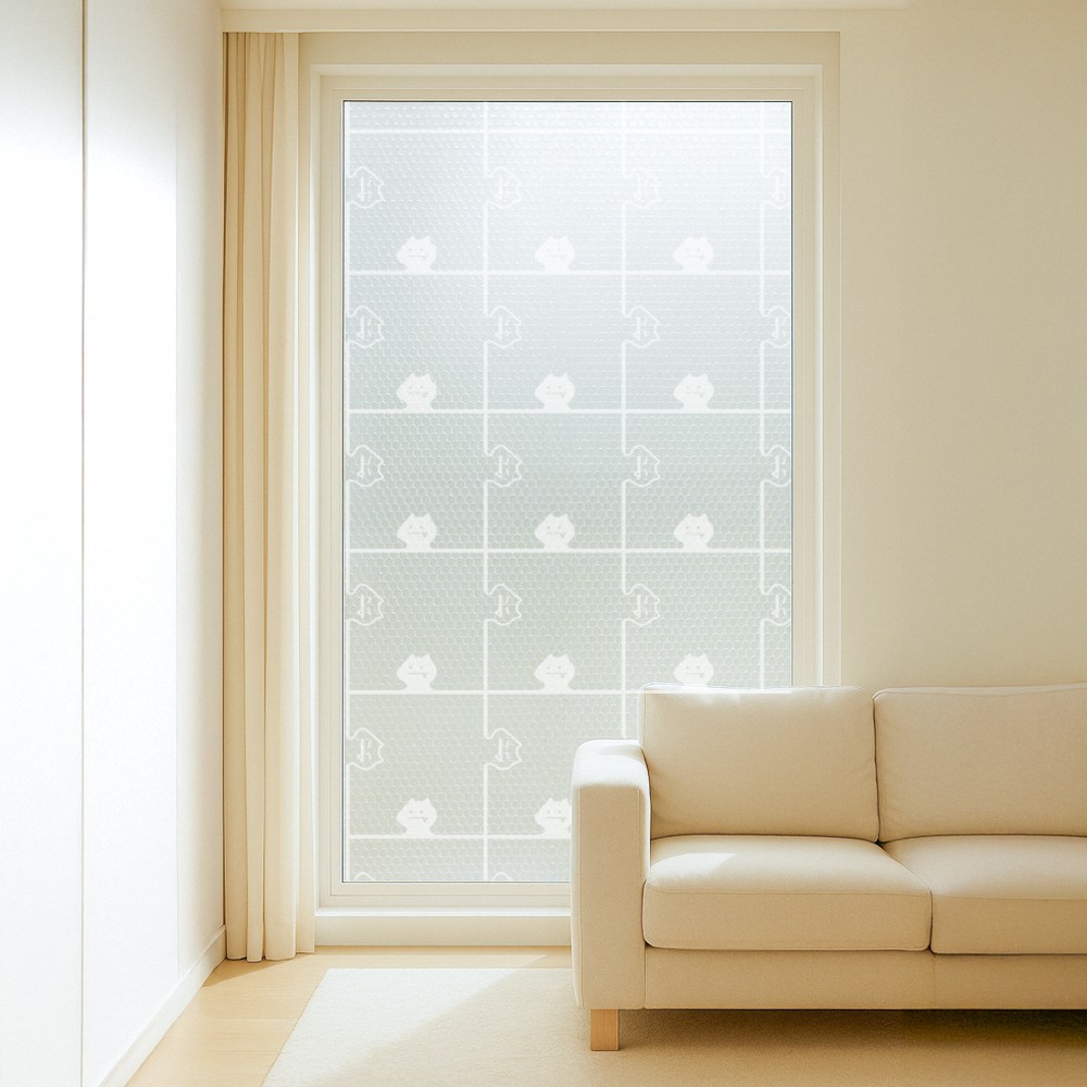 물없이 붙이는 창문 단열뽁뽁이 더블(7중) 퍼즐캣 1m x 5m / 딱포미, 1개 18,500원