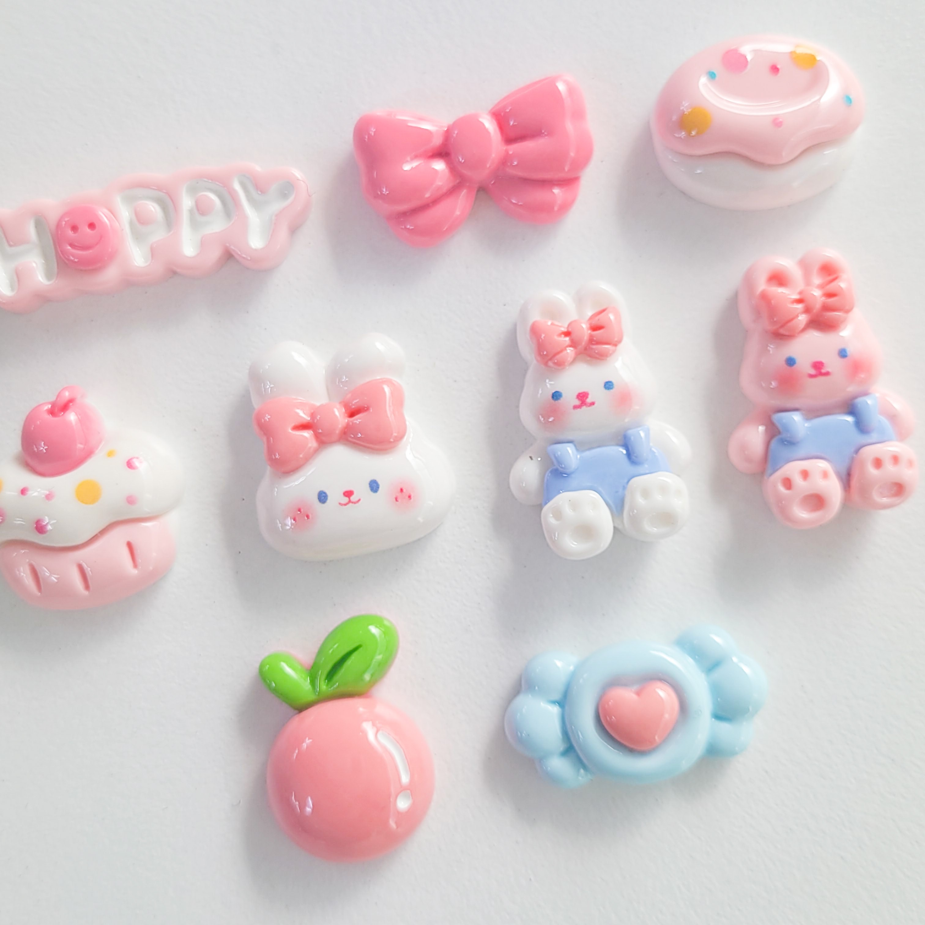 크림 래빗 데코덴 파츠 미니어처 슬라임 레진 아트 DIY 탑꾸 탑로더 꾸미기, 캔디, 1개 500원
