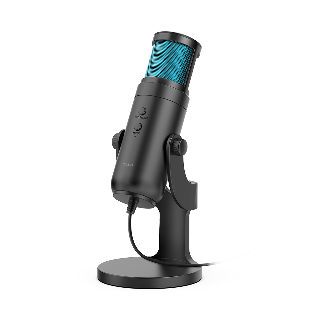 엑토 유선 각도 조절되는 RGB LED 스탠드 마이크, MIC-28, 혼합색상 16,900원