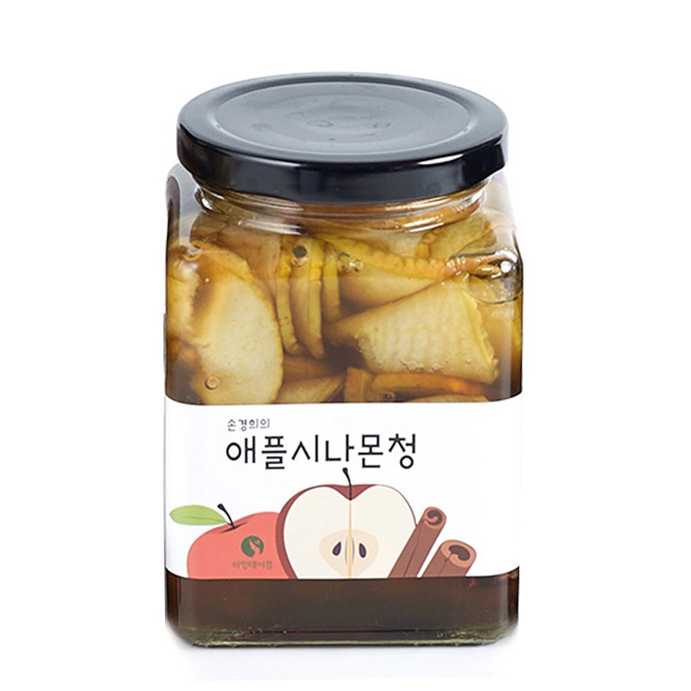 허밍테이블 애플시나몬청 유기농원당 수제청 청송사과, 500g, 1개입, 1개 18,300원