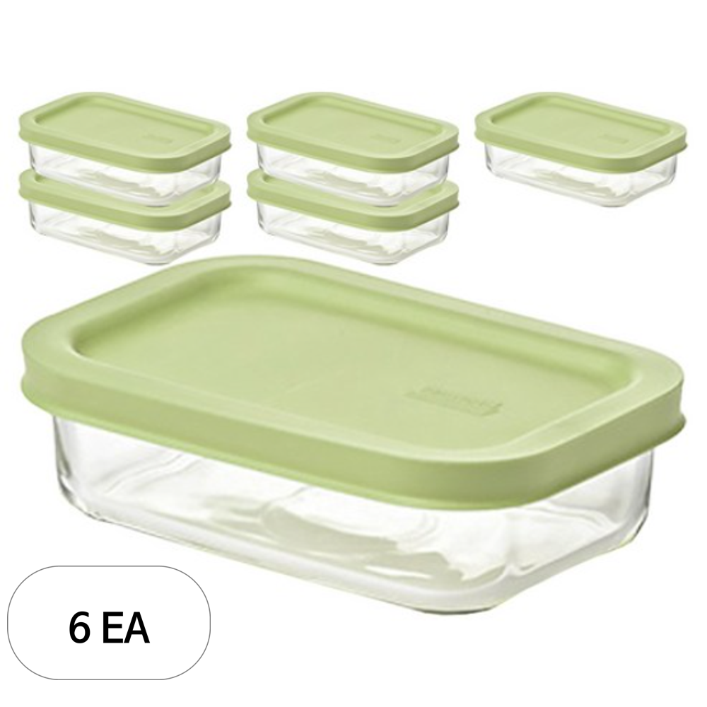 글라스락 이지오픈 밀폐용기 직사각 리프그린 39,070원