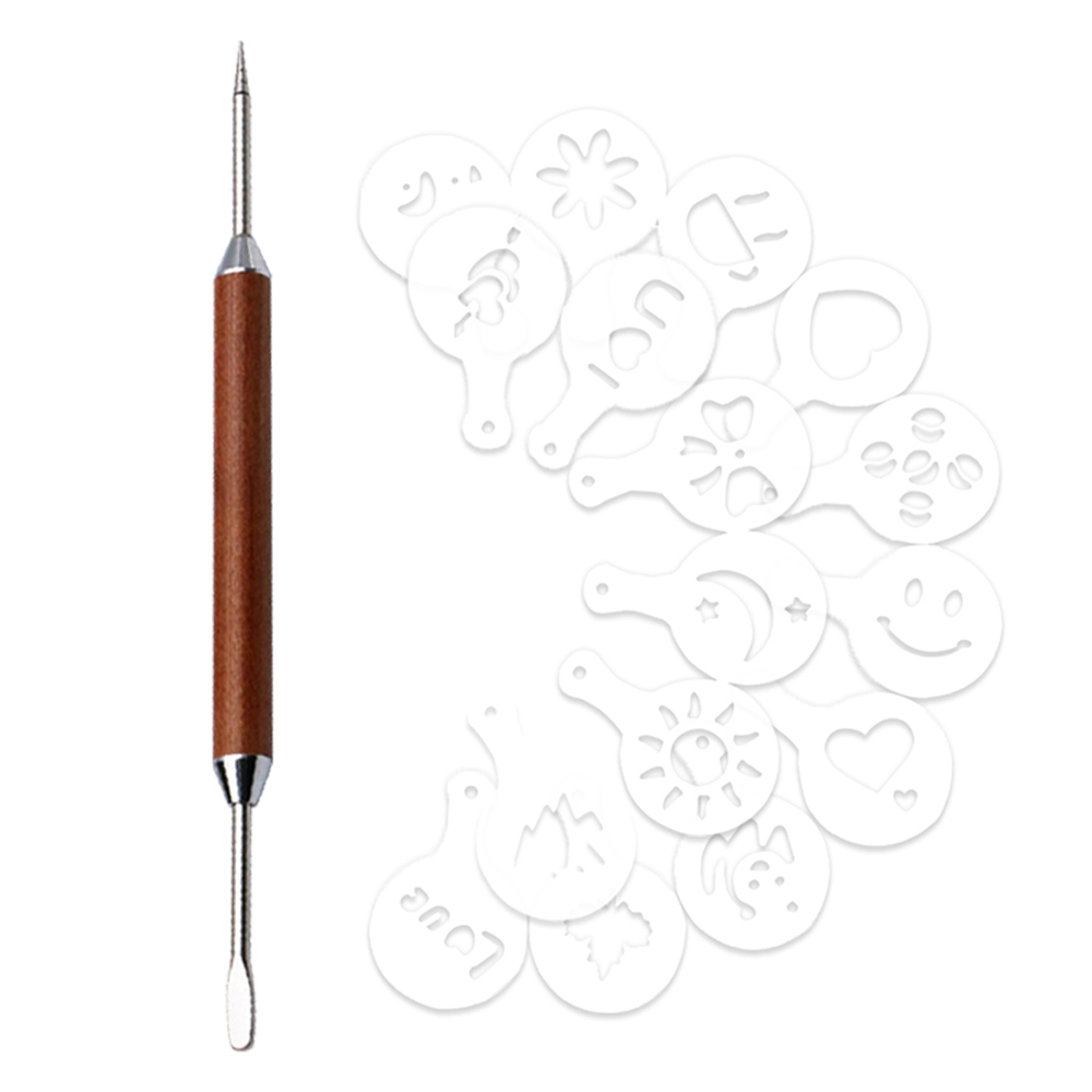 칼딘 ML 우드 라떼 아트 펜 + 라떼 아트 툴 16종 세트 12,480원