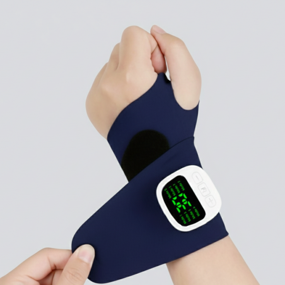 KC공식인증 저주파손목마사지기 EMS 온열손목마사지보호대, 네이비, KJH-X3HW 32,840원