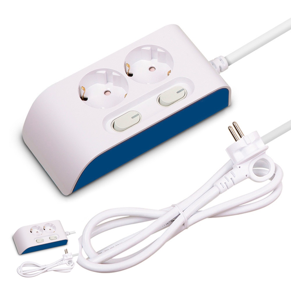 멀티탭 선이 굵어 안전한 하이탭 멀티코드 콘센트 개별 전원 스위치 2구 5M 16A 29,900원