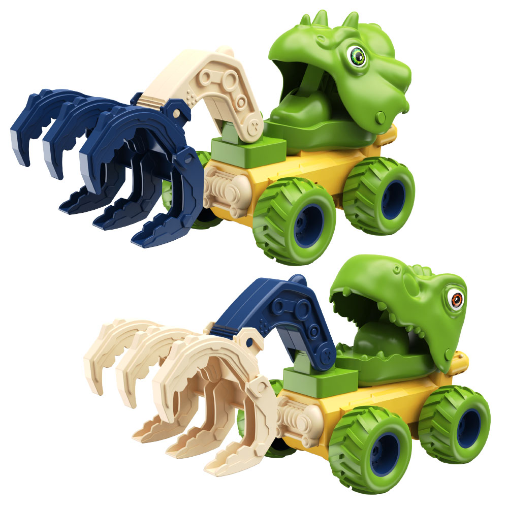 토이즈데이 푸쉬앤고 다이노 중장비차 공룡 자동차 덤프 트럭 장난감, 1개, 집게 포크레인 7,900원