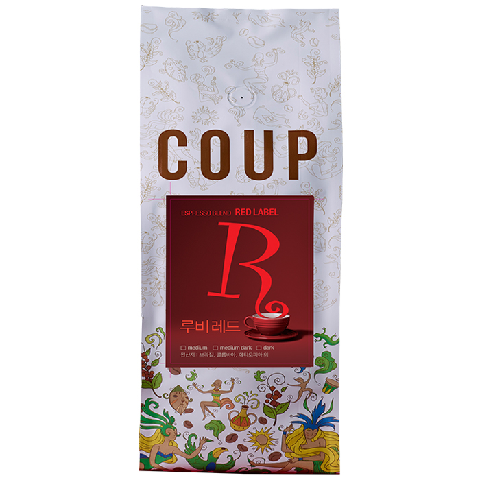 훔볼트 루비레드 스페셜티 블렌드 원두커피, 홀빈(분쇄안함), 200g, 1개 7,420원