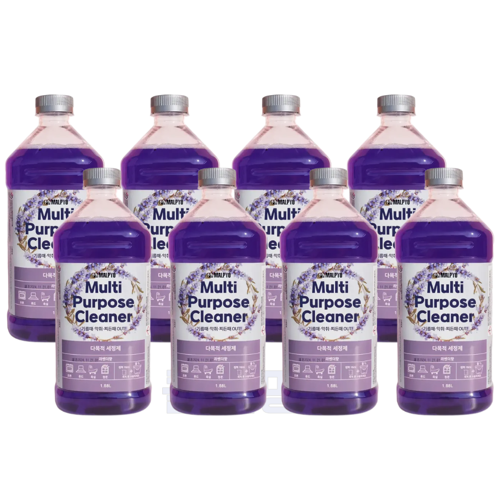 말표 다목적 세정제 라벤더향 1.88L 8개 애견 동물 화장실 악취 냄새제거 탈취 파인솔, 8개, 1.88L 120,000원