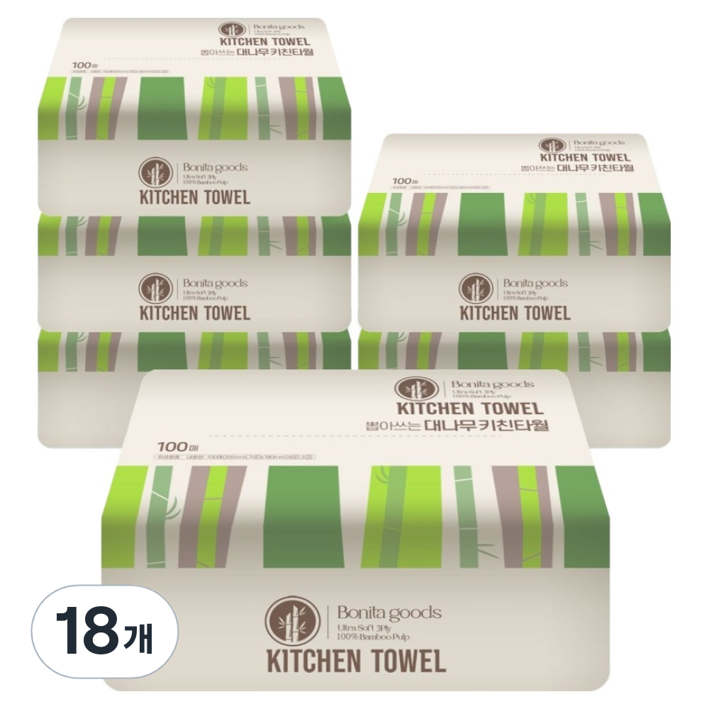 보니타굿즈 뽑아쓰는 대나무 키친타올 3겹 22,440원