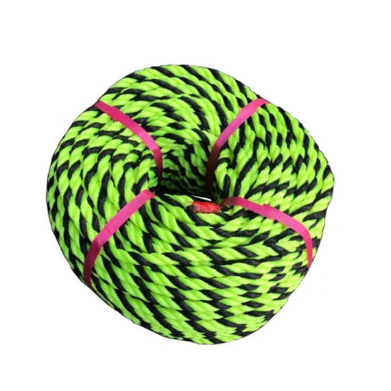 국산 형광로프(녹+검) 12mm 약100미터 2롤 / 형광색 로프 공사장 밧줄 안전줄 타이거로프 93,000원