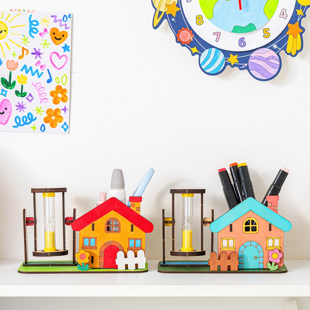 [바이오로드] DIY 모래시계 연필꽂이 만들기 키트 샌드타이머 색칠 꾸미기 놀이 어린이 초등 유아 미술 수업 재료 펜꽂이 3,600원
