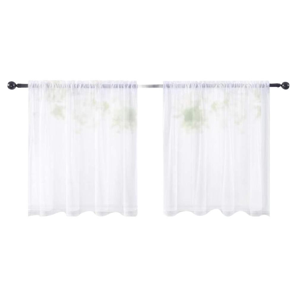 소요상회 모던 심플 자수 쉬폰 가림막 커튼 2p 10,480원