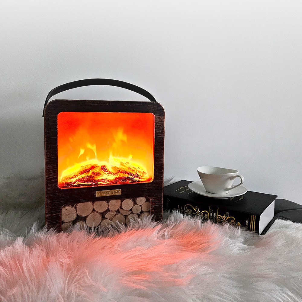 HK.sell 타닥 모닥불 캠핑조명 불꽃 장작 모형 무드등, 엔틱골드 29,800원