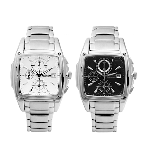 renoma 레노마 스톱워치 날짜표시 크로노그래프 남성 메탈시계 RE035 78,000원